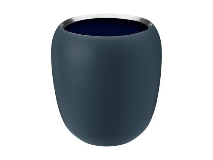 Stelton to go Cup, roestvrij staal met poedercoating, stofblauw/middernacht blauw, klein