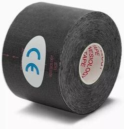 Uplift Picks FlexMotion Waterproof Kinesiology Sports Tape black 7.5x500 Cm