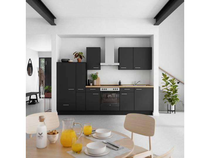 Küchenleerblock Touch Low o. Geräte Schwarz