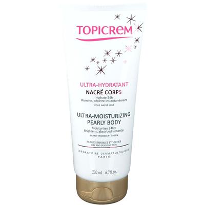 Topicrem Ultra Hydraterende Lichaamsmelk Met Parelmoereffect 200 ml Milch
