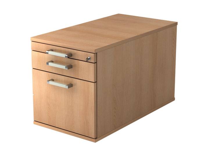 Venda Rollcontainer, Eichefarben, 3 Schublade(n) Schubladen, 42.8x59x58 cm, umfangreiches Zubehör erhältlich, Beimöbel erhältlich, Büromöbel, Schreibtischcontainer, Rollcontainer