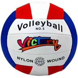 Weißer Volleyballball, Größe 5, bunt