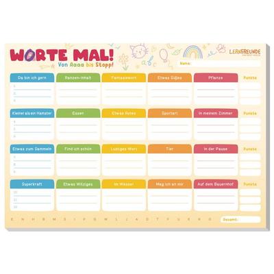 Spiele-Block Worte mal - Von Aaa bis Stopp A4