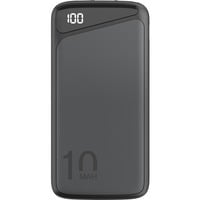 Schnelllade-Powerbank 10.000 mAh schwarz, USB-C PD, QC 3.0, 10.000 mAh