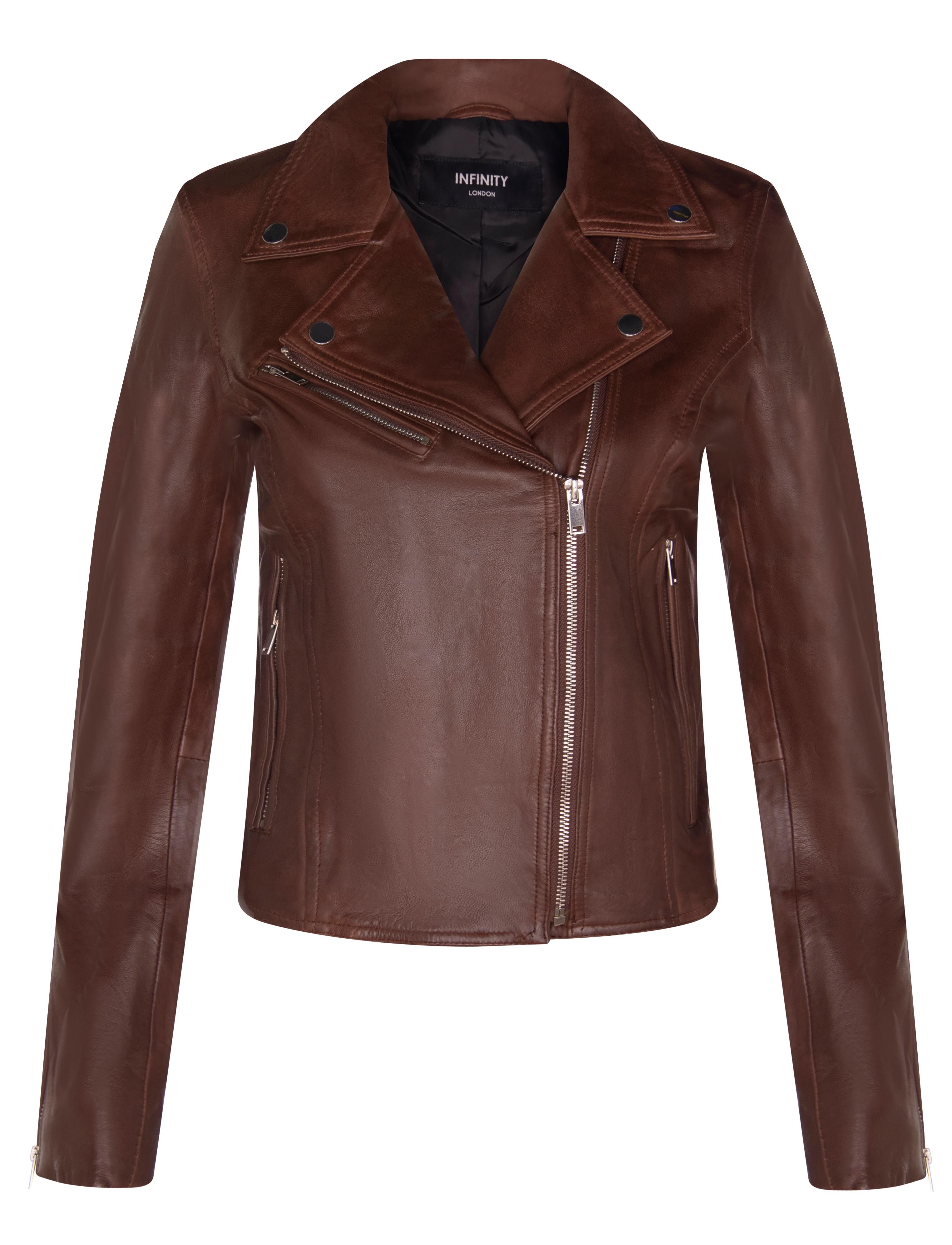 Damen-Leder-Klassiker-Biker-Brando-Jacke-Baku