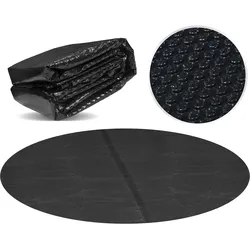 Miganeo Pool Solarfolie Ø 732 cm Deluxe rund | schwarz | 180 my | 12 mm Luftblasen