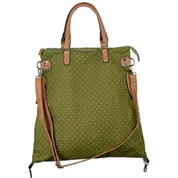Shopping Bag Pünktchen oliv