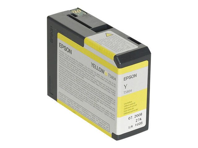 Epson Original T5804 Druckerpatrone gelb 80ml (C13T580400)