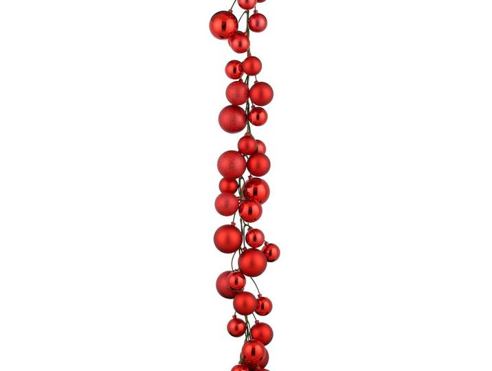 Blackbox kerstballen slinger kerstballen 180 cm kerst rood