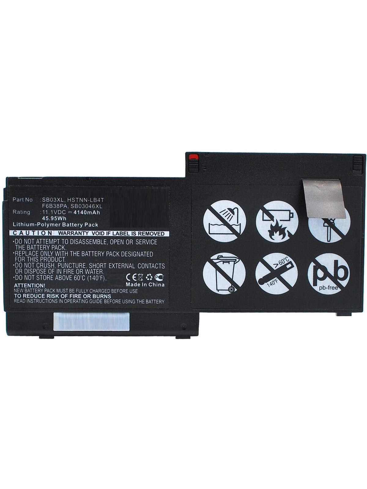 CoreParts Battery - laptop battery - Li-pol - 4140 mAh - 46 Wh