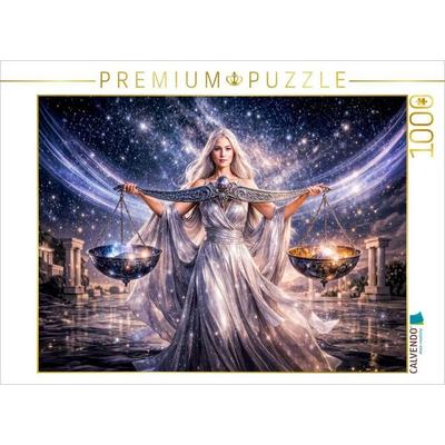 CALVENDO Puzzle Waage - Himmlische Hüterin der Balance und des Lichts | 1000 Teile Lege-Größe 64x48cm Foto-Puzzle für glückliche Stunden