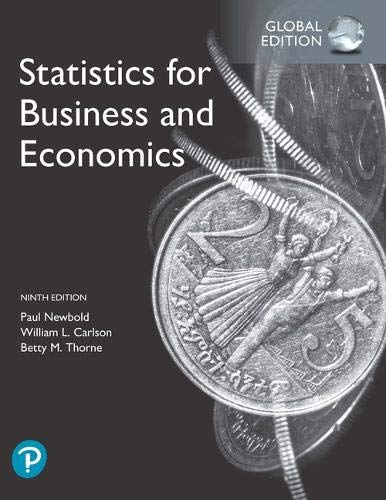Paul Newbold - Statistics for Business and Economics, Global Edition - Preis vom 09.10.2026 07:28:09 h