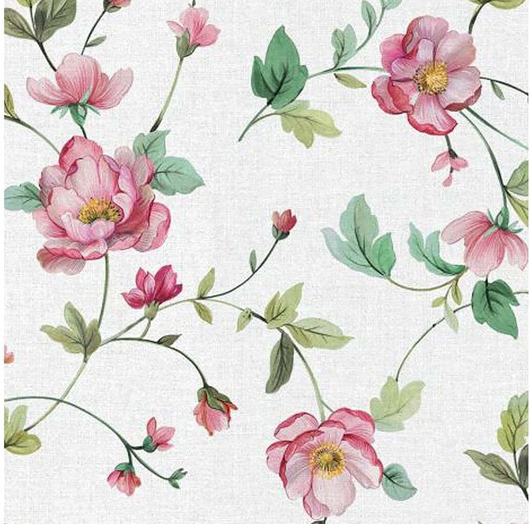 Tischdecke HUBATKA TEXTIL "Ideal, Heckenrosen", bunt (dunkelrosa, grün, hellrosa, weiß), B:140cm L:140cm, Polyvinylchlorid, Tischdecken, Tischdecke dunkelrosa, grün, hellrosa, weiß B/L: 140cm x 140cm