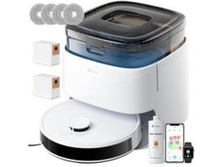 Lefant M3 Robot Aspirateur Laveur 12 000 Pa Station Multifonctionnelle Double Serpilliere Rotative 200 TRMin Navigation dToF Ev