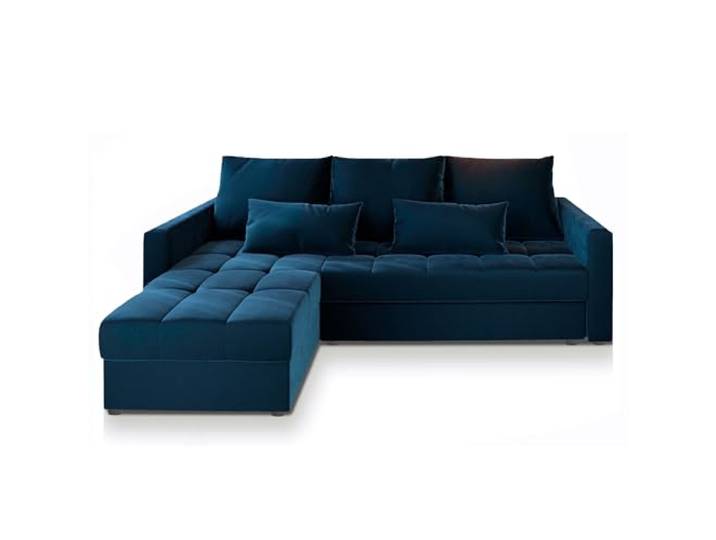 Masseno Ecksofa KOS PIK mit Schlaffunktion L-Form, Sofa mit Bettkasten, Wohnzimmersofa, Couch, Soffa, Bettsofa, Couchgarnitur- Blau, Kronos 09