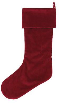 Signature Velvet Stocking - Red - Ballard Designs