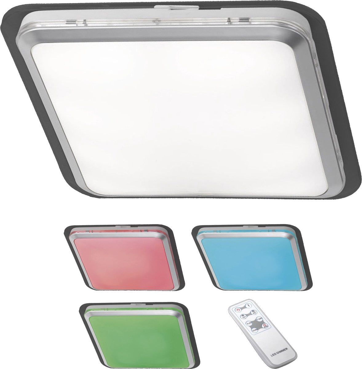 Cosmo Casa Reality Trio LED plafondlamp met RGB lichteffect en kleurverandering