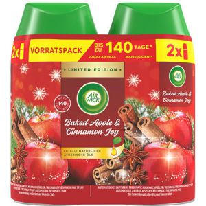 Airwick Raumduft Freshmatic Max, Duo, 2x 250ml, Nachfüller, Doppelpack, Baked Apple & Cinnamon Joy