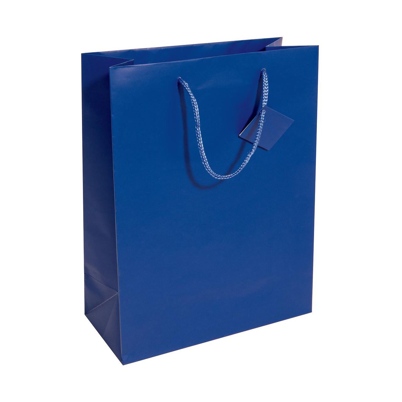 SIGEL 5 Geschenktaschen blau 26,0 x 33,0 cm