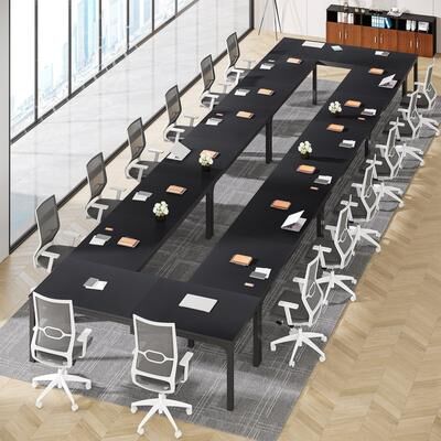 OEM 78.74-Inch Conference Table Set,13FT Conference Room Table, Large Rectangle Meeting Seminar Tables Set,Long Business Tables