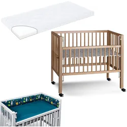 Tissi, Beistellbett, Anstellbett / Beistellbett Sophie inkl. Matratze und Nestchen (40 x 90 cm)