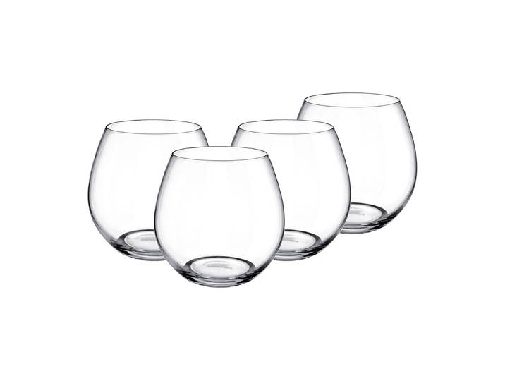 Glas VILLEROY & BOCH Wassergläser Entrée 570 ml 4er Set transparent , bunt (transparent), Glas, Trinkgefäße, Glas