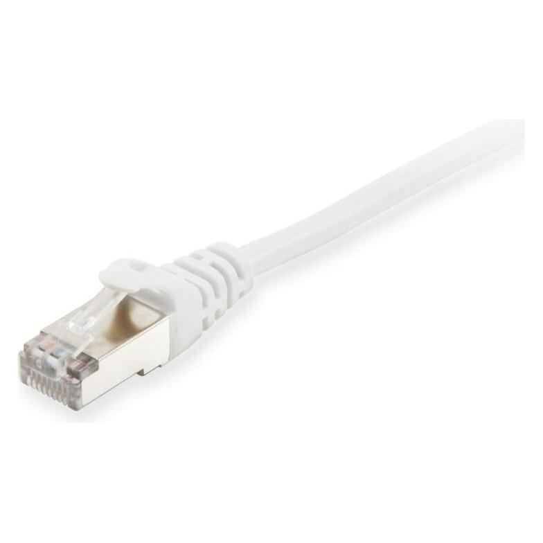 equip Patchkabel Cat6A S/FTP 2xRJ45 0.15m weiss (CAT6a, 0.15 m) (606000)