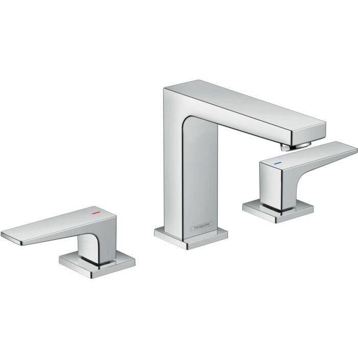 hansgrohe Metropol 110 Waschtischarmatur 32514000 chrom, 3 Loch Waschtischarmatur, Zungengriff