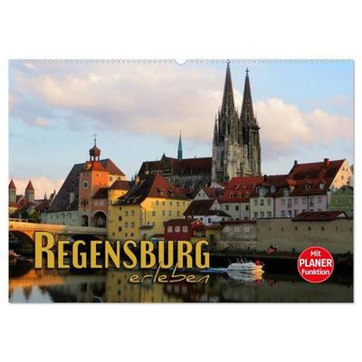 Regensburg erleben (Wandkalender 2027 DIN A2 quer), CALVENDO Monatskalender