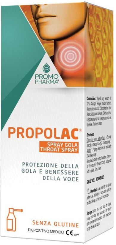 PROMOPHARMA SpA Propol Ac - Spray Gola 30ml, Rimedio Naturale per il Benessere Orale e Respiratorio