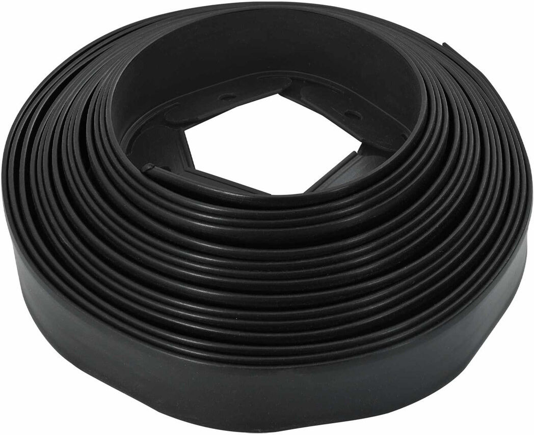 vidaXL 5 cm H Plastic Lawn Edging Fencing Black 5cm H x 4000cm W