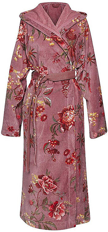 PIP STUDIO Damen Bademantel SECRET GARDEN Mauve beere   XL XL