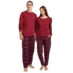 Jockey Pyjama 11 Mix Cotton Marine/Rot Baumwolle Large Herren