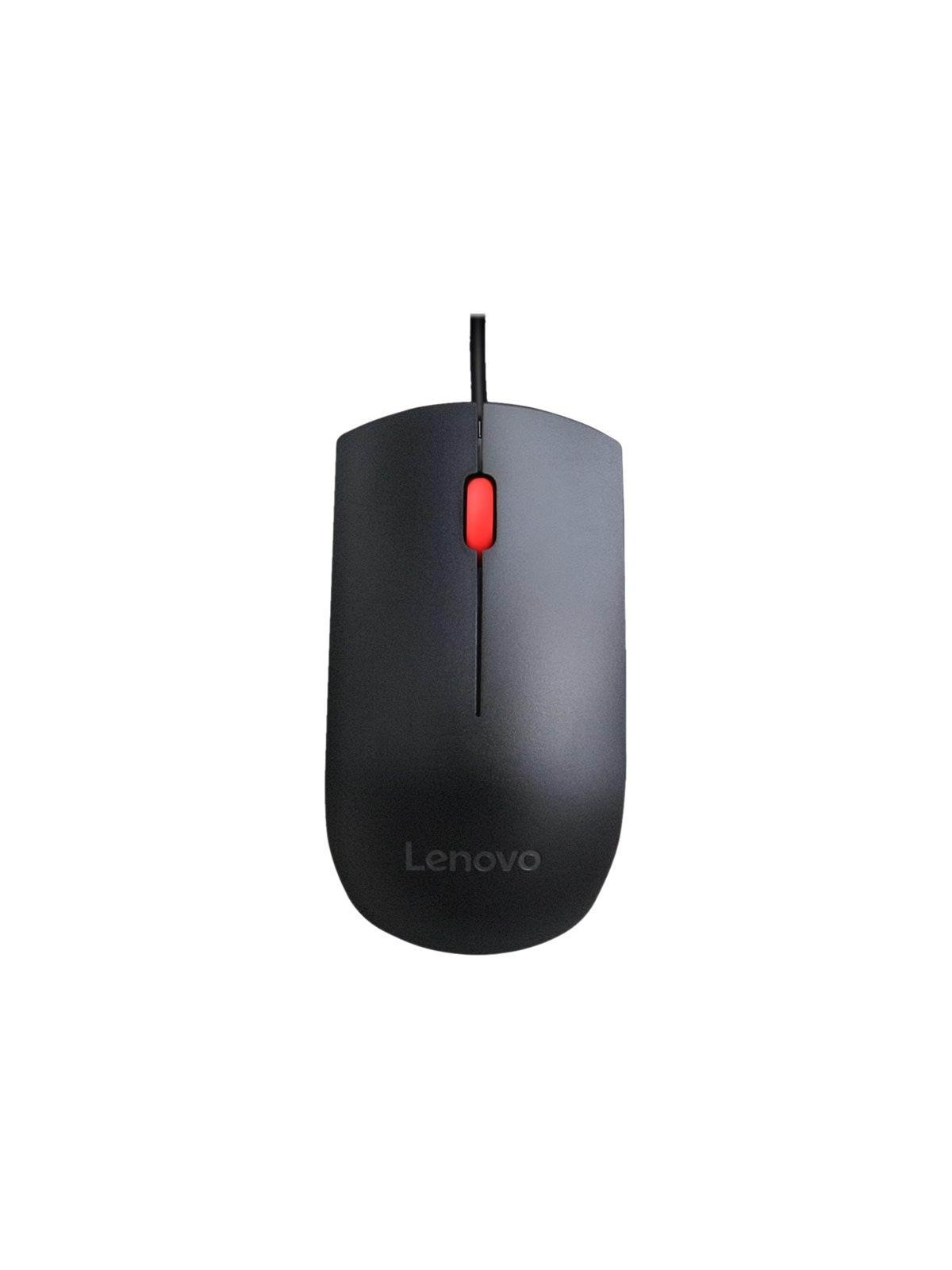 Lenovo Essential - mouse - USB - black - Maus (Schwarz)