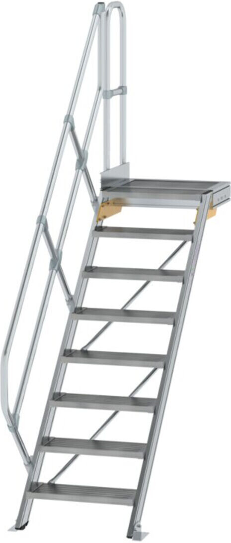 MUNK Aluminium-Treppe Plattform 45° 8 Stufen (600428)