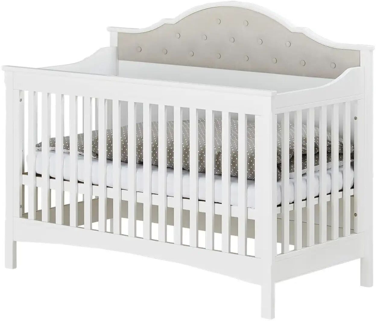 Höffner Babybett  Eloise ¦ weiß ¦ Maße (cm): B: 75 H: 121