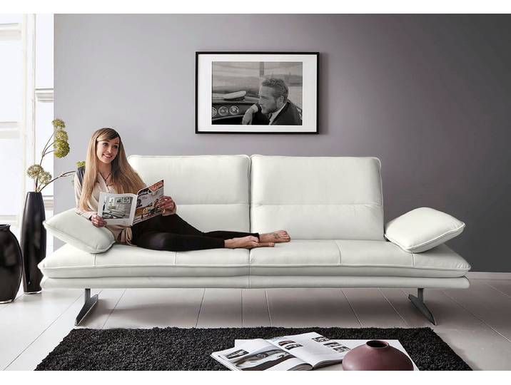 2,5-Sitzer Sofa, Longlife Xtra-Leder Z69, Grün (Camouflage), 236×96×94 cm, Vintage-Stil, W.SCHILLIG