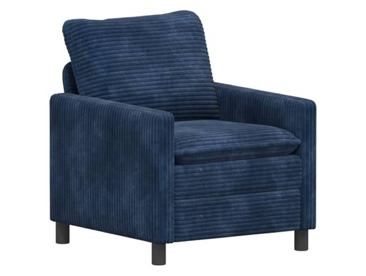 TEKGHUT Modernes Sofa Marineblau 76 x 81 x 87,5 cm Polyester Metallrahmen Polyester,Metallrahmen,Holz-Basis,Schaumstoff,Faser,abnehmbare Bezüge,schwarze Beine,Wohnzimmer,drinnen
