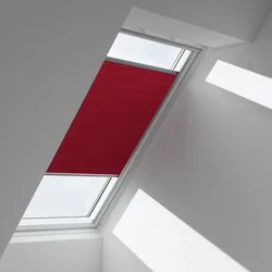 VELUX Wabenplissee elektrisch FMC S06 1165SWL Muskat, Schiene weiß