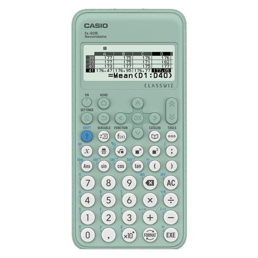 Casio Wissenschaftlicher Taschenrechner FX-92BSECOND AAA Grün (Batteriebetrieb) (FX-92BSECOND)