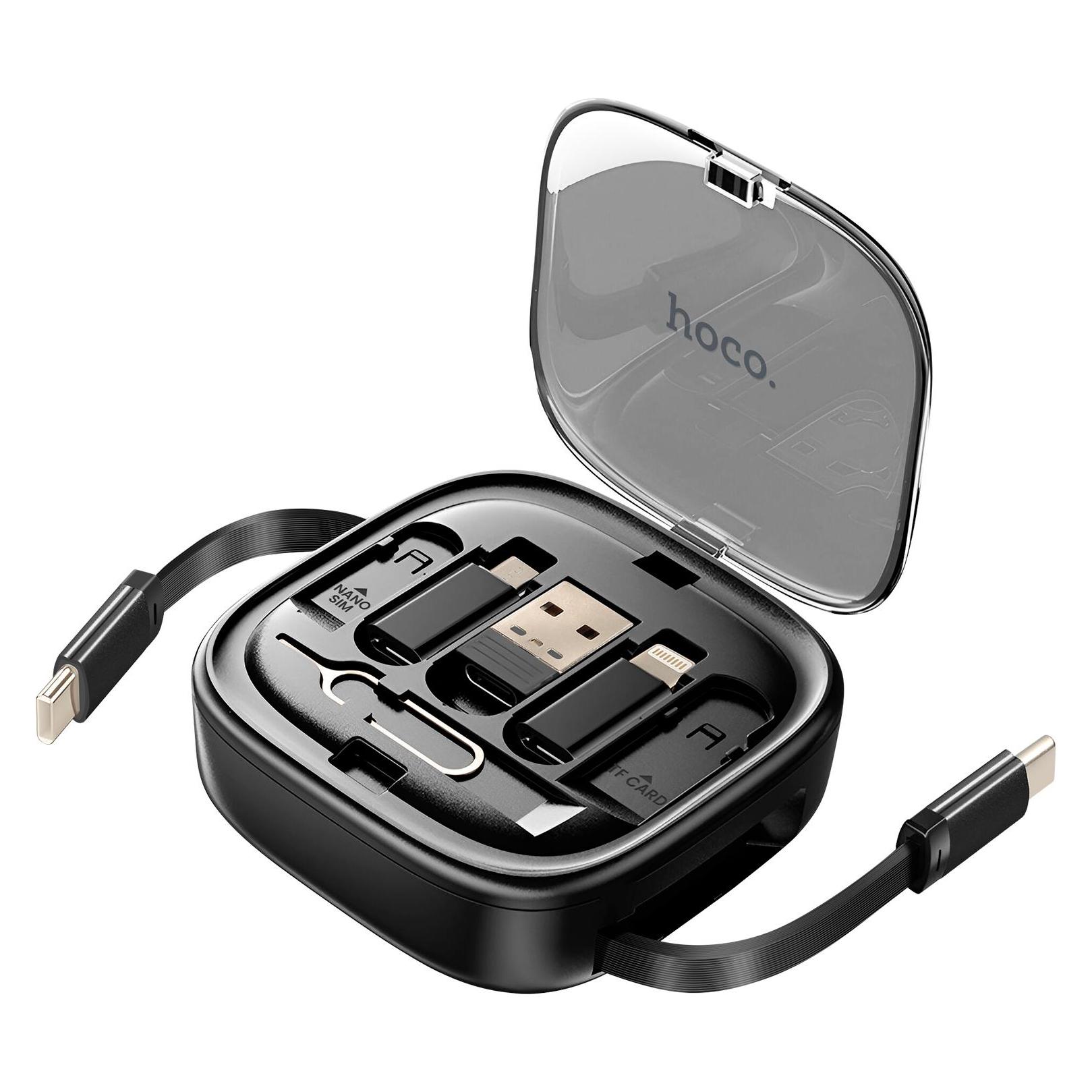 Hoco All-in-one USB Kabel (1 m, USB 3.2 Gen 1, 60 W) (U140 NOIR)