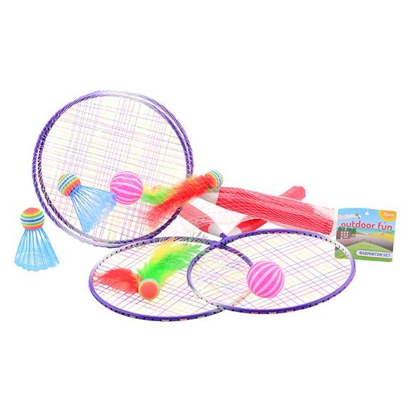Johntoy Badmintonset Outdoor Fun 5 Stück (29347)
