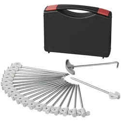 ProPlus 365014V02 Satz Felsbodenheringe 20cm Metall mit Kunststoffhaken