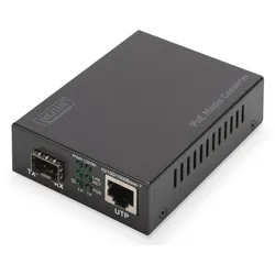 Digitus Gigabit PoE Medienkonverter, RJ45 / SFP, PSE