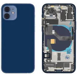 Kaputt.de iPhone 12 Gehäuse mit Backcover Blau (Apple iPhone 12), Mobilgerät Ersatzteile, Blau
