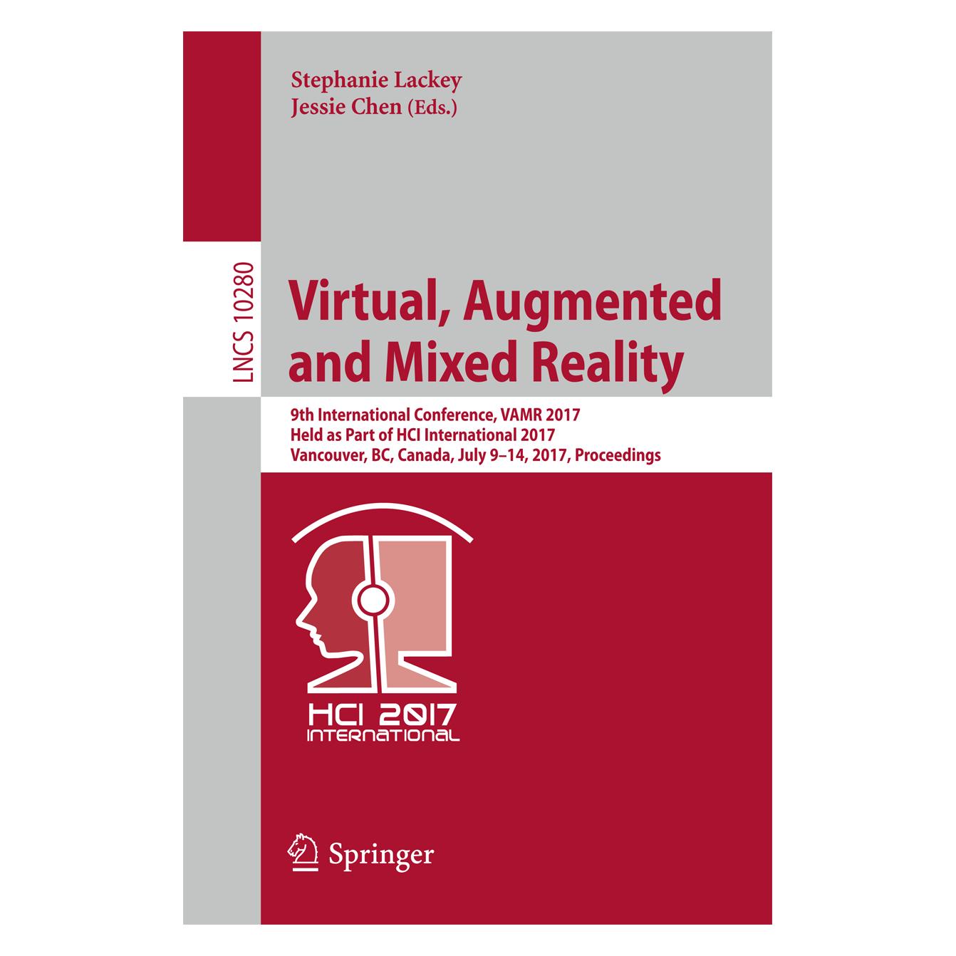 Springer Virtual, Augmented and Mixed Reality (Englisch, Softcover, Jessie Chen, Stephanie Lackey) (15903136)