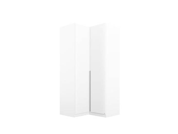 Rauch Möbel Alabama, Eckschrank, Farbe Weiß, Breite 100 cm Eckkleiderschrank, 2-türig, Zubehör Basic, für Schlafzimmer, Kinderzimmer, Hauswirtschaftsraum, Garderobe, Flur