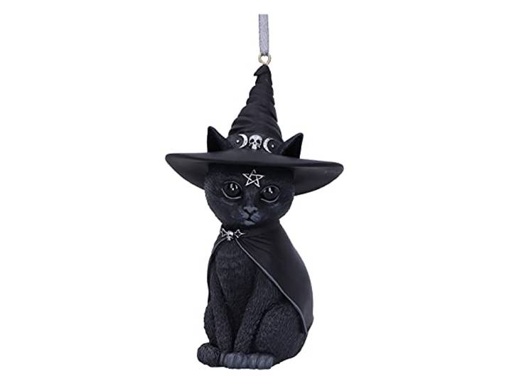 Nemesis Now Purrah Kerstballen standaard polyresin Cadeaus, Cats, Gothic, Kerstmis, Rock wear