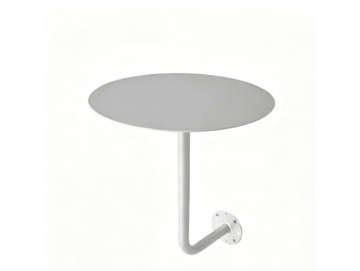 Fcttcd Moderner, Wandmontierter Beistelltisch, Runder Bartisch, Schwebender Beistelltisch, Für Cafés, Spas Und Fitnessstudios, Weiß Diameter 35cm Height 45cm