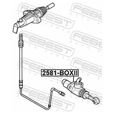 FEBEST Geberzylinder, Kupplung 2581-BOXII für Citroën/Peugeot ALFAROME/Fiat/LANCI